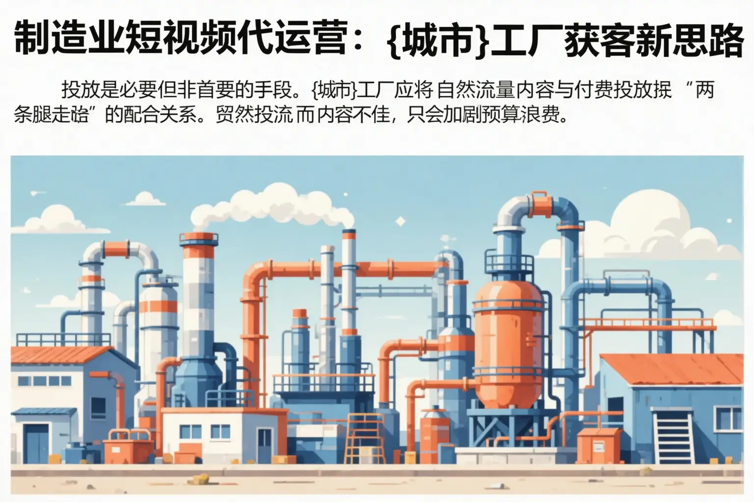制造业短视频代运营:洪洞工厂获客新思路
